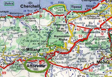 Carte Michelin Affreville