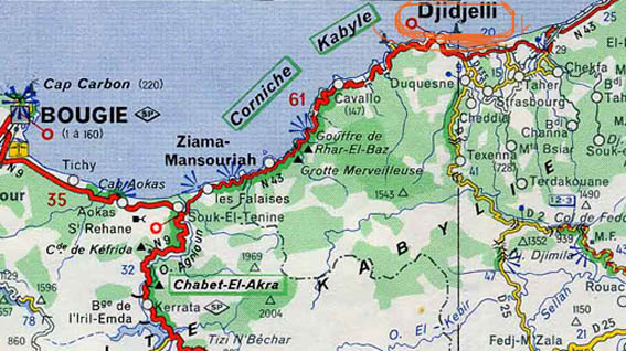 Carte Michelin Djidjelli