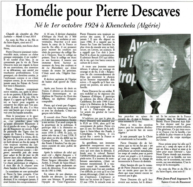 DESCAVES Pierre